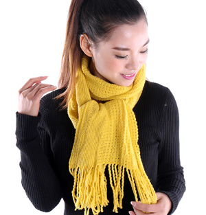 Christmas Acrylic wool scarf knitted shaw