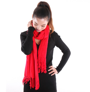 Christmas Acrylic wool scarf knitted shaw