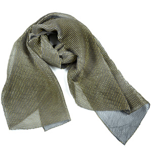 Golden silk fashion scarf