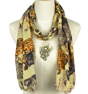 Leopard pattern jewelry scarves wholesale