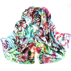 Wholesale Silk Scarves Flowers silk scarf