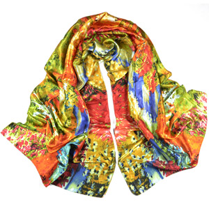 Digital printing silk scarf