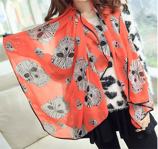 Leopard print scarf shawl