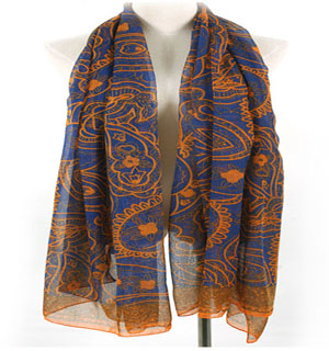 paris yarn scarf print scarf