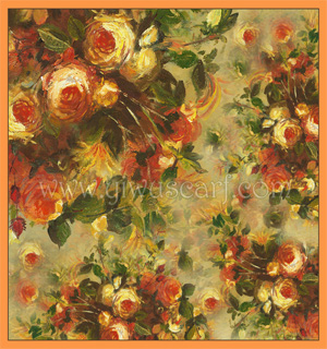 Russia 100% silk scarf