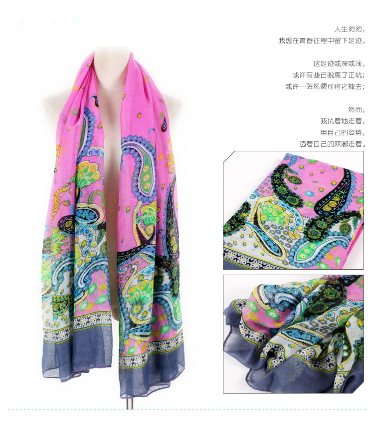 Russia cashew print scarves