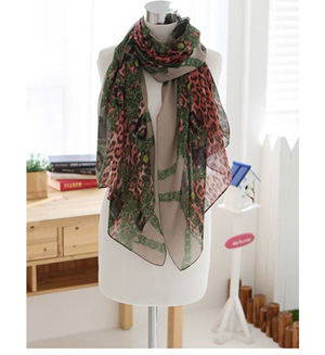 Wholesale scarf leopard print scarves