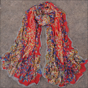 Singapor silk scarf