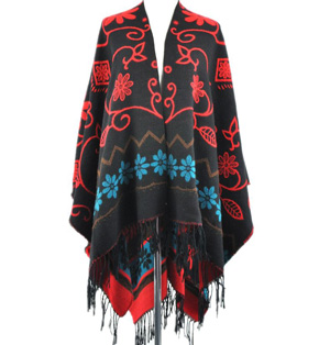 Flowers shawl scarf