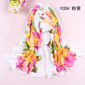 Printed Chiffon Scarves