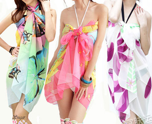 Women Silk Scarf Shawl