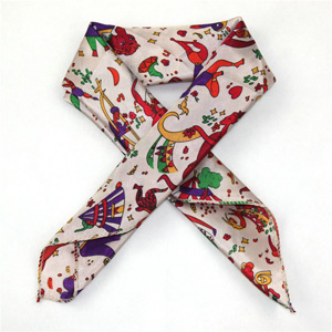 Christmas Silk Scarf Lady Scarves