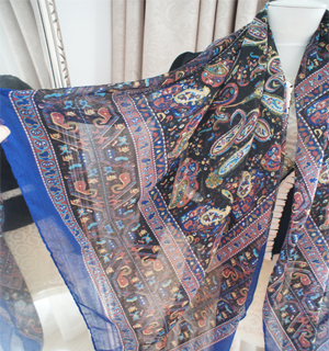 Cashew nuts cotton retro ethnic scarf