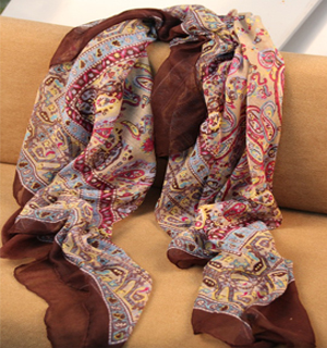 Cashew nuts cotton retro ethnic scarf