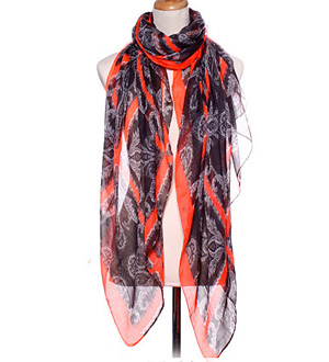 2013 spring new womens cashew flowers fashion bali yarn scarf