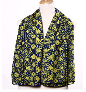 Geometric Bohemian Chiffon Shawls Scarves