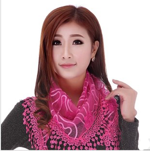 ladies triangle tassel scarf shawl wholesale