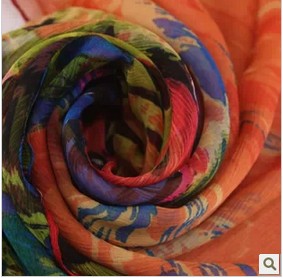 Wholesale sapphire silk scarf for spring