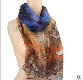 Wholesale sapphire silk scarf for spring