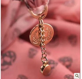 skull ton coffion long scarf