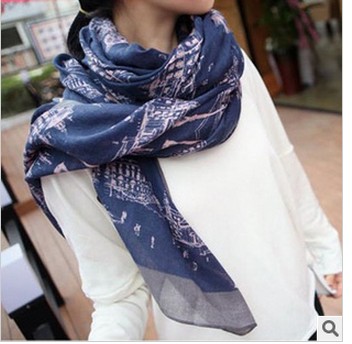 wholesale women long cotton scarf