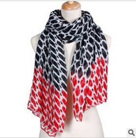 Geometry Paris yarn large shawl scarf