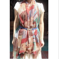 Scrawl camouflage Paris yarn scarf wholesale