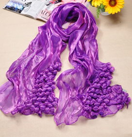 wholesale multicolour silk bubbles scarf