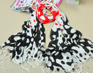 Wholesale cashmere scarves dots cotton scarf