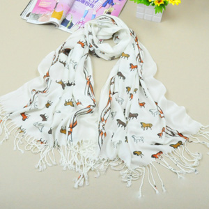 wholesale animal print cotton scarf