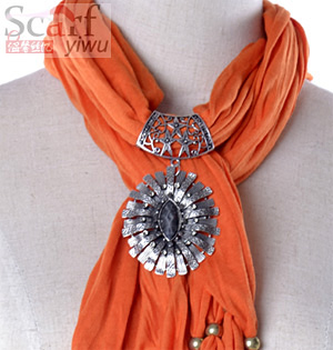 Wholesale cheap women pandant jewelry scarf