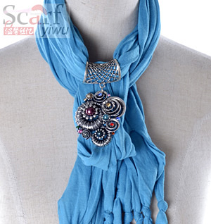 2013 fashion polyester pendant scarf