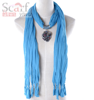 2013 fashion polyester pendant scarf