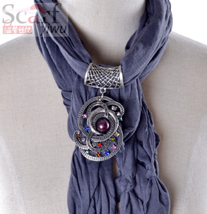 pendant jewelry scarf for ladies