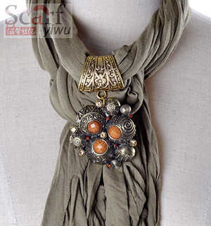 2013 New design alloy Pendant scarf jewellery