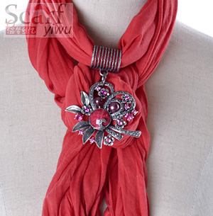 wholesale fashion scarf with jewelry