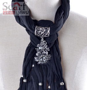 women wholesale fashion scarf with jewelry