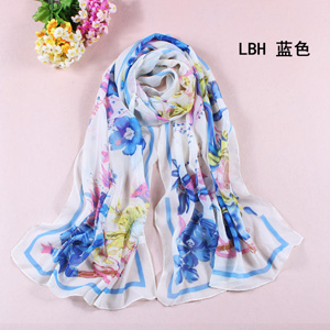 Fashion Printed Chiffon Scarf Wholesaler
