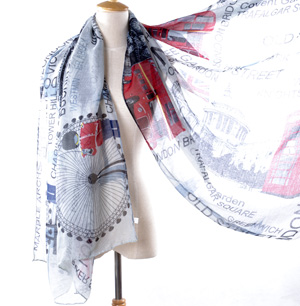 2013 British flag fashion lady scarf Paris yarn scarves