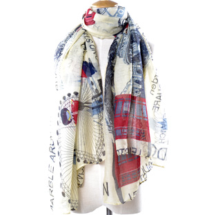 2013 British flag fashion lady scarf Paris yarn scarves