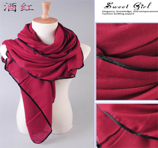 fashion long unique plain scarf selling hot cotton plain scarf