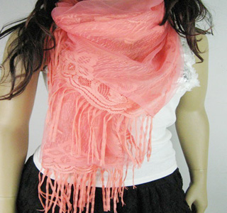 Three color silk scarf