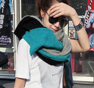 Couple Winter scarves decoration three color muffler scarf