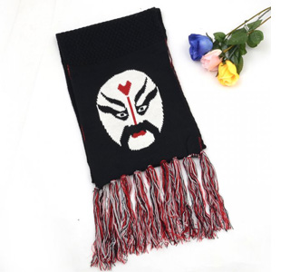 printed wool scarf long size scarf