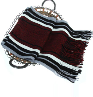 Striped mens scarf