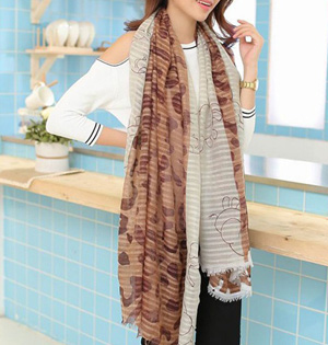 Camouflage women scarf
