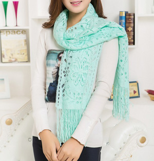Long woman cotton scarves