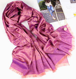 Women cashmere silk scarf