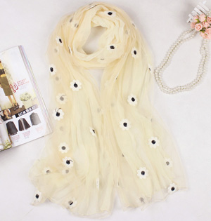 Floral scarves for women