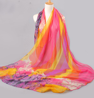 Plain silk scarf wholesale